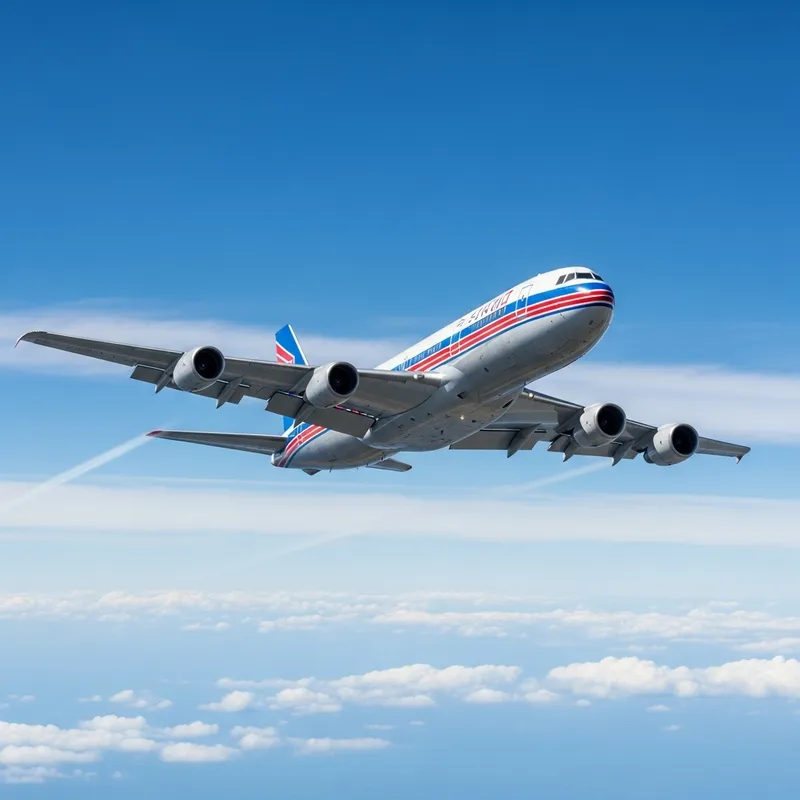 Airplane Soaring High in the Sky Airplane Soaring High in the Sky