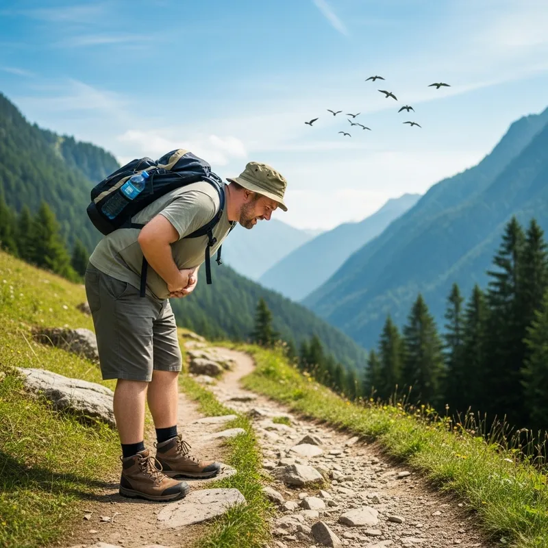 Scenic Trail Vomiting Incident | Wilderness Adventure Scene