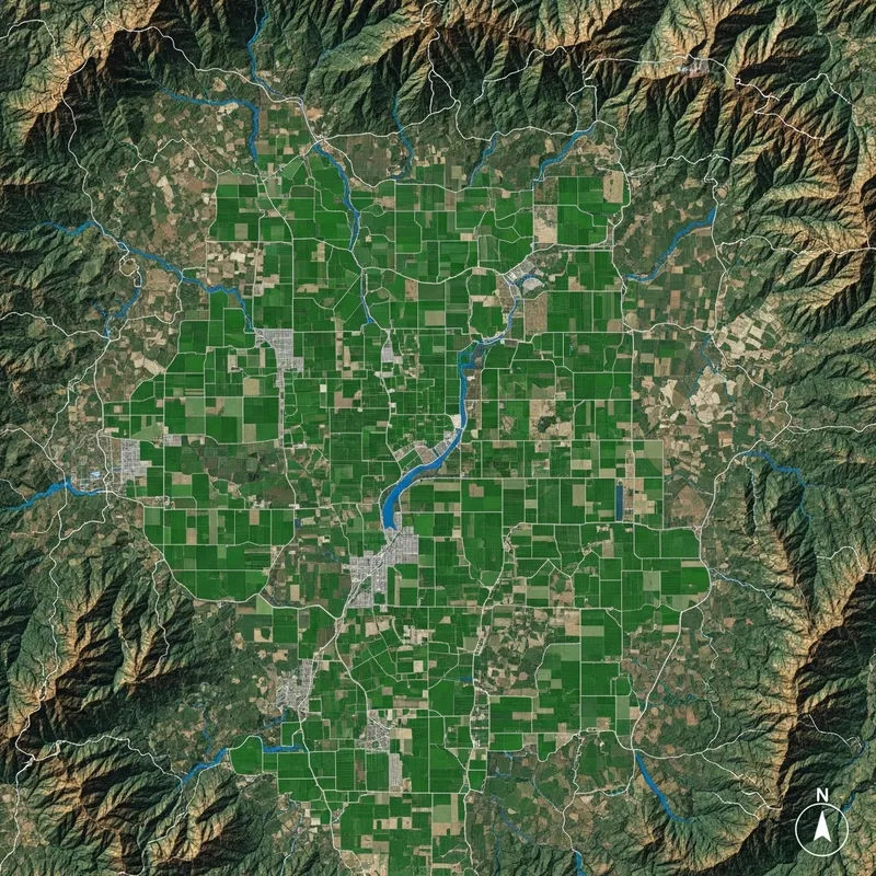 Avocado Farming Zones in Tepoztlán, Mexico