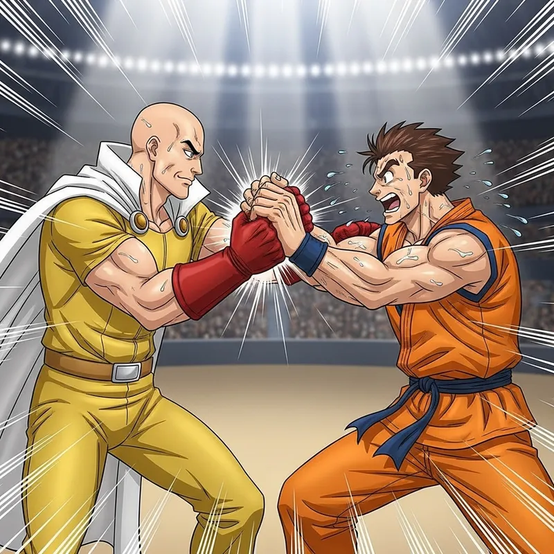 Saitama vs Goku: Epic Showdown of Strength
