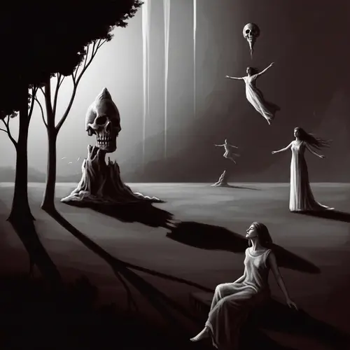 Surreal Gothic Dreamscape: Profound Themes of Mortality and Subconscious