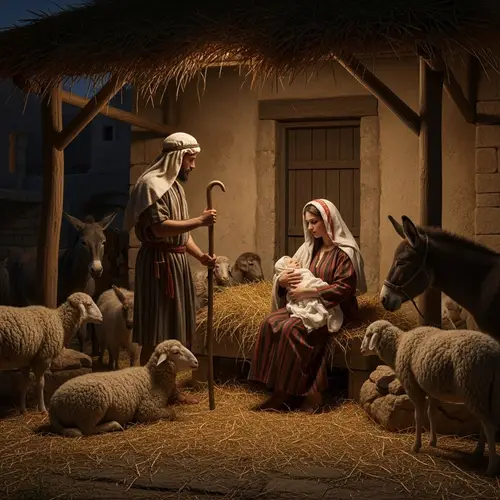 Ancient Middle-Eastern Bethlehem Scene - 4 BCE
