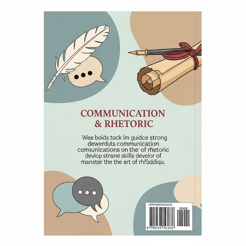 Sophisticated Communication & Rhetoric Bookcover Design