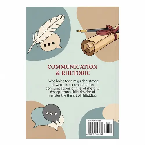 Sophisticated Communication & Rhetoric Guide Bookcover Design