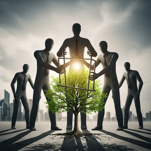 Authority Figures Hindering Progress in Urban Skyline