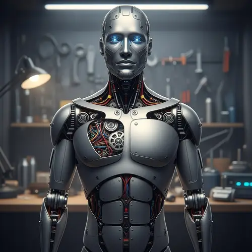 Humanoid Robot Design: Blending Human and Machine Elements