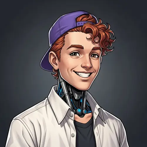 Friendly Male AI with Ginger Hair | Curly AI Entity