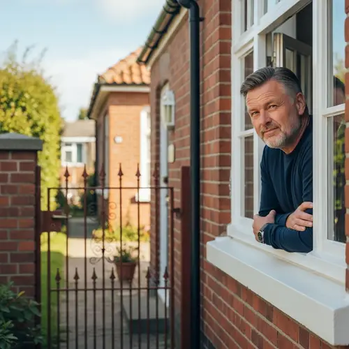 Peaceful Neighborhood: Quaint Brick House & Robust Gentleman