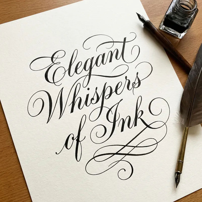 Elegant Calligraphy Art - Professional Hand-Lettering