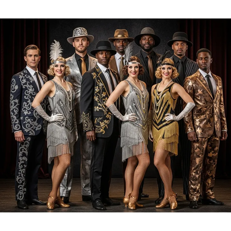 1920s Dance Costumes: 8 Distinct Designs for 42nd Street Show