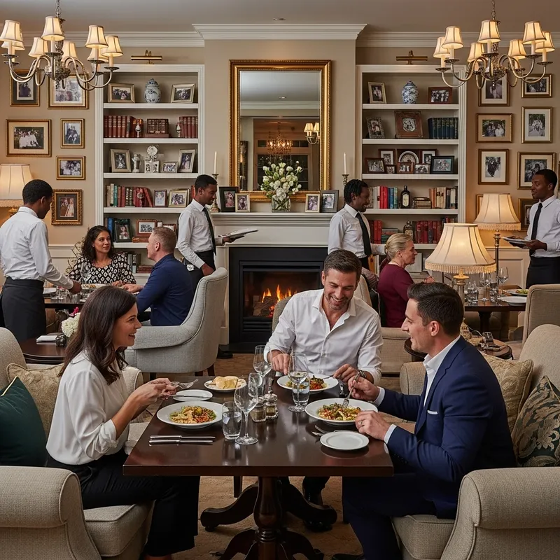 Cozy Restaurant with Living Room Ambiance Cozy Restaurant with Living Room Ambiance