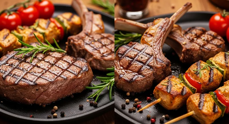 Delectable Grilled Meats: Vibrant Flavors & Textures