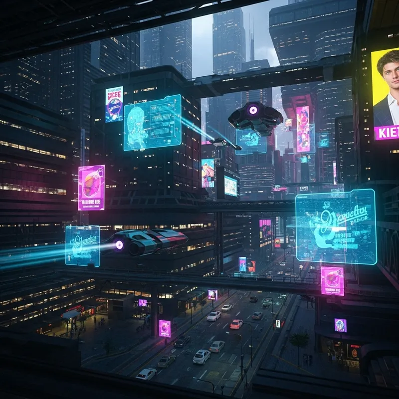 Futuristic Utopian Cityscape: Thriving Metropolis of Advanced Technology