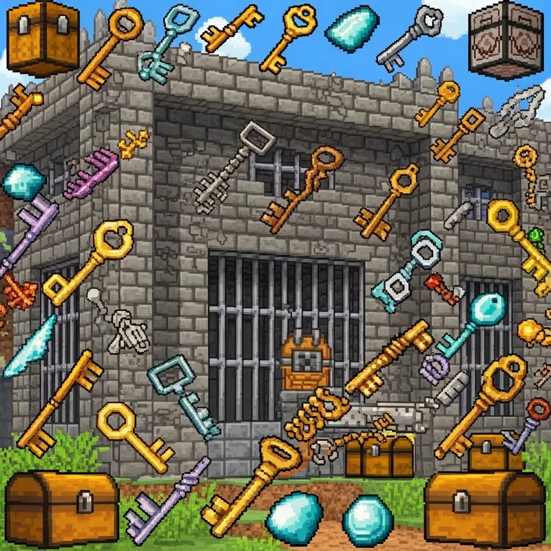 Minecraft Prison: Explore Keys & Treasure Chests Minecraft Prison: Explore Keys & Treasure Chests