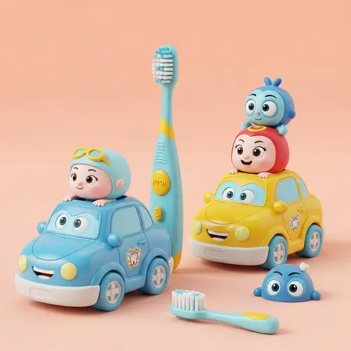 Interactive Children's Toothbrush & Car Toy by Pixar | Dental Hygiene Play