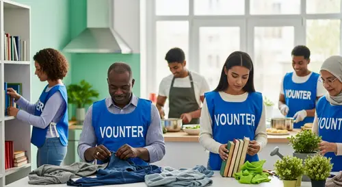 Diverse Volunteers Building Community | Acts of Kindness