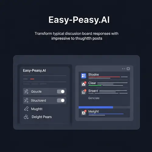 Transform Discussion Board Responses with Easy-Peasy.AI Templates