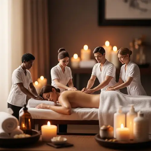 Luxurious Spa Promotion: Miniature Therapists Expert Care