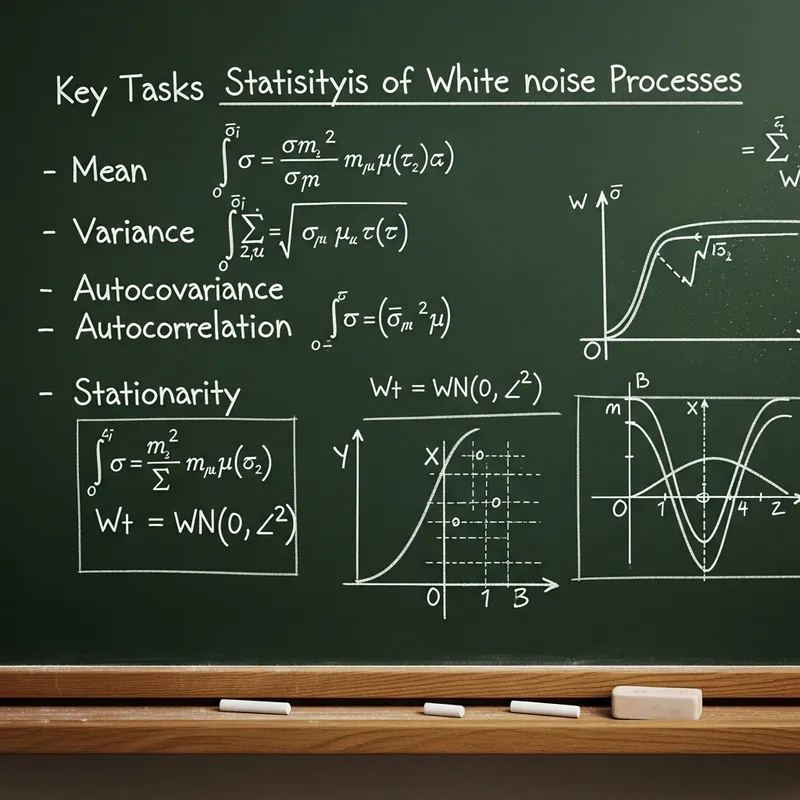 White Noise Processes: Mean, Variance, Autocovariance, Autocorrelation | Statistical Analysis