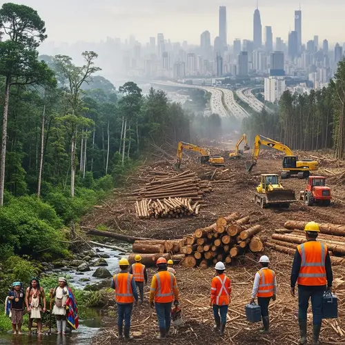 Human Impact on Nature: Forest Conservation vs Urban Development
