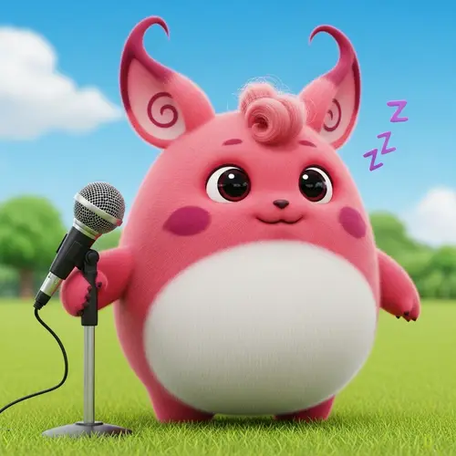 Friendly Pink Jigglypuff - Singing Lullaby Creature