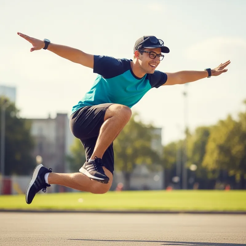 Enthusiastic Humanoid Leaping with Joy