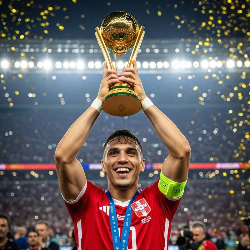 Ronaldo Lifts World Cup Trophy in Victory Celebration