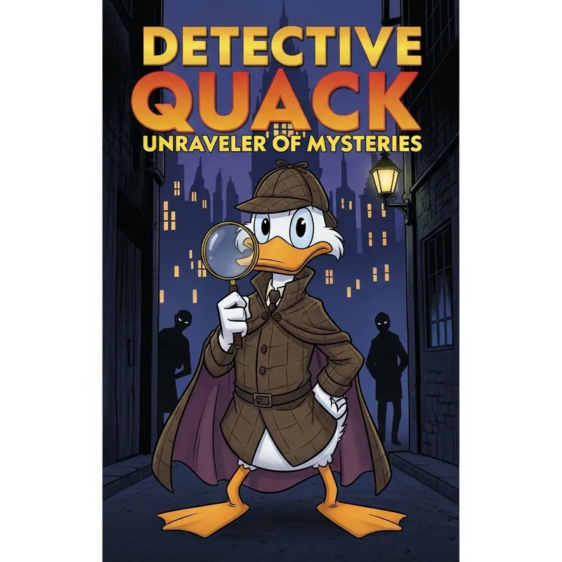 Detective Duck: Anthromorphic Sleuth - Comic Front Cover