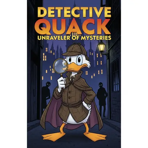 Detective Quack: Unraveler of Mysteries - Comic Front Cover