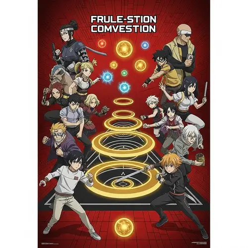 Intense Competition Scene Featuring Unique Characters and Abilities