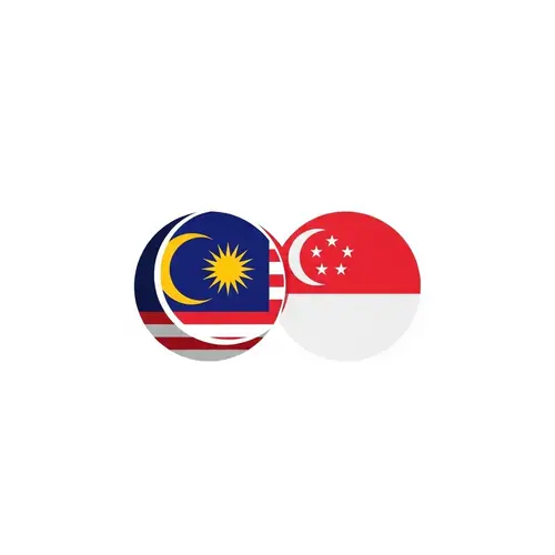 Corporate Employee Engagement Program Logo - Malaysia & Singapore Flags