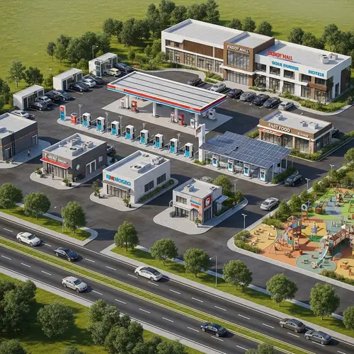 Futuristic Energy Mall with Cutting-Edge Features