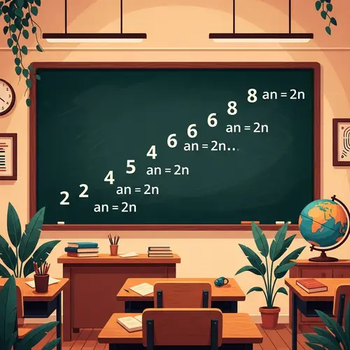 Mathematical Sequences Illustration - Educational Environment