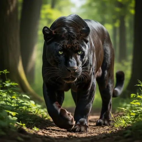 Majestic Black Panther - Wildlife Photography