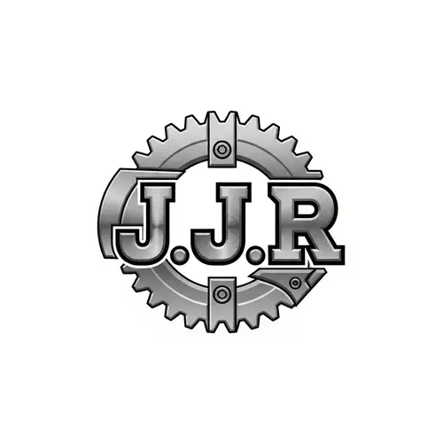 Exclusive Mechanical Logo Design with J.J.R Initials