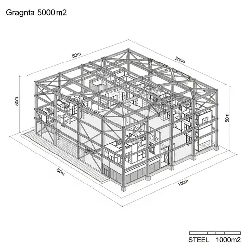 Architectural Plan for Steel Structure Building
