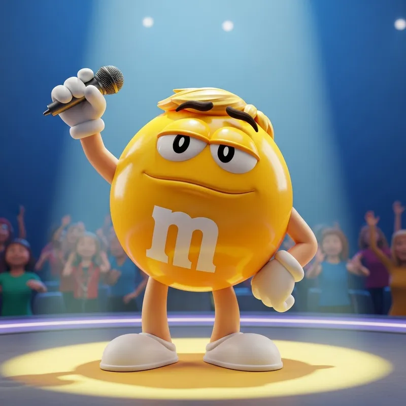 Eminem Impersonates as an M&M Character Eminem Impersonates as an M&M Character