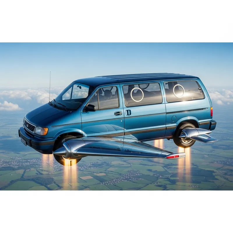 Experience Modern Flight with a Futuristic Minivan Experience Modern Flight with a Futuristic Minivan