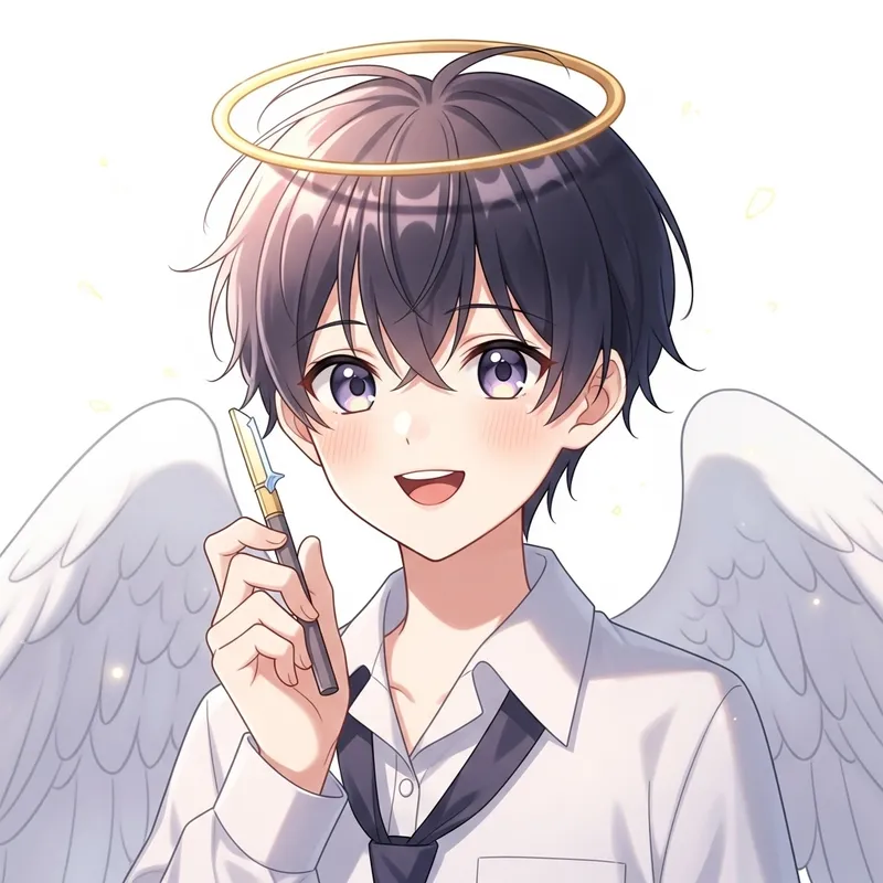 Innocent Anime Boy Illustration with Soft Features | Artistry Showcase