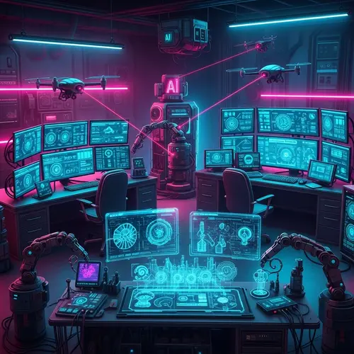 Tech Lab: Futuristic Cyberpunk | Cutting-Edge Science Hub