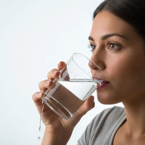 Refreshing Water: A Moment of Tranquility