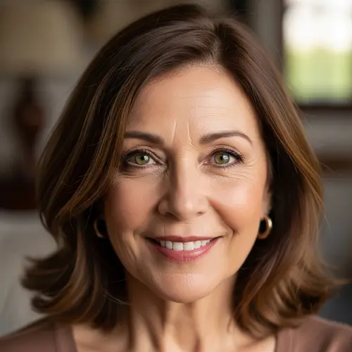 Attractive 65 Year Old Woman from Chile with Fair Skin and Green Eyes