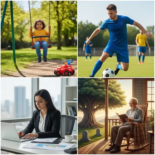 Cycle of Human Life: From Childhood to Old Age