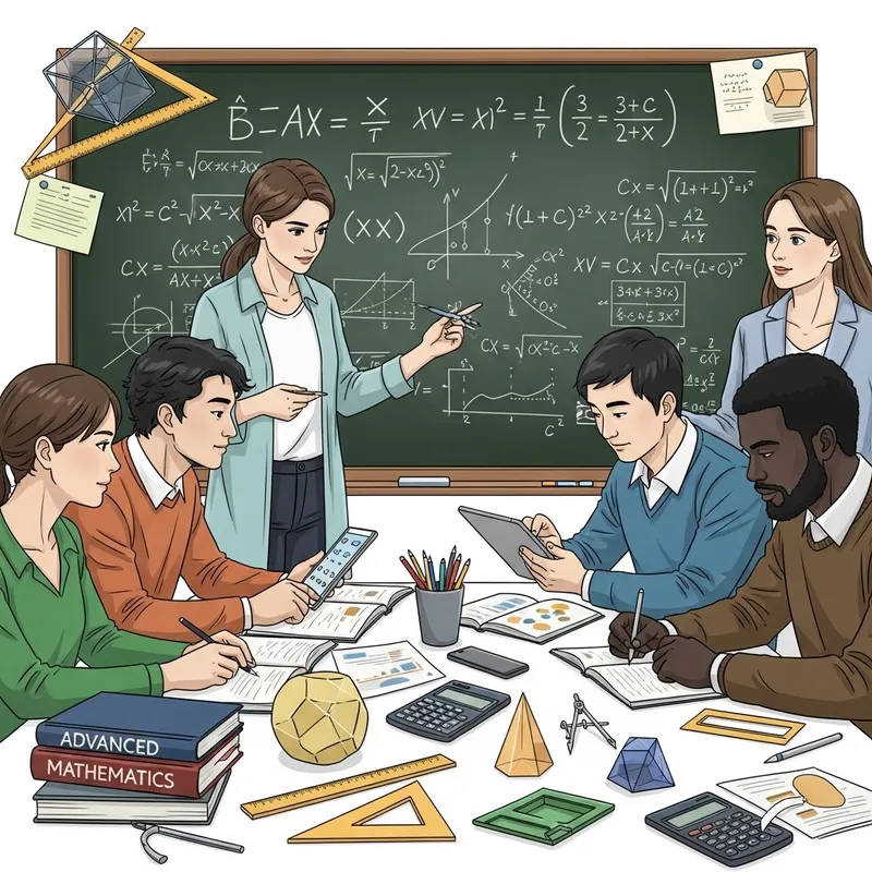 Mathematics Professionals Deep in Discussion