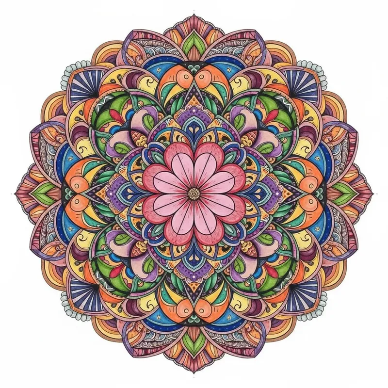 Beautiful Zendala Art: Intricate Patterns & Colors Beautiful Zendala Art: Intricate Patterns & Colors