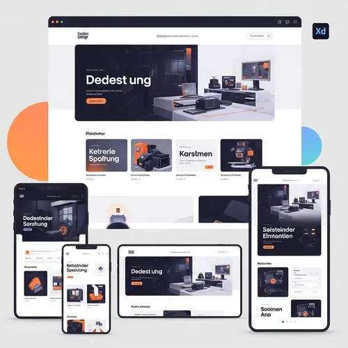 Futuristic German Industrial Design Website with Dynamic Elements