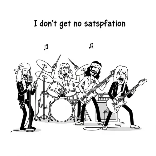 The Rolling Stones: Iconic Black & White Performance Art