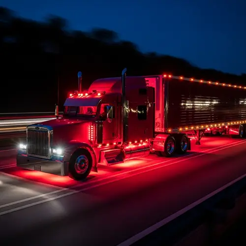 Red Glowing Truck Bed for Sleeping | Speed Simulation