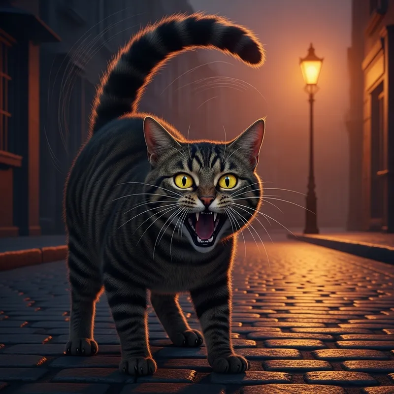 Furious Cat: A Vicious Feline Display