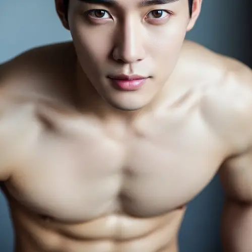 Stunning East Asian Man with Athletic Build and Clear Skin